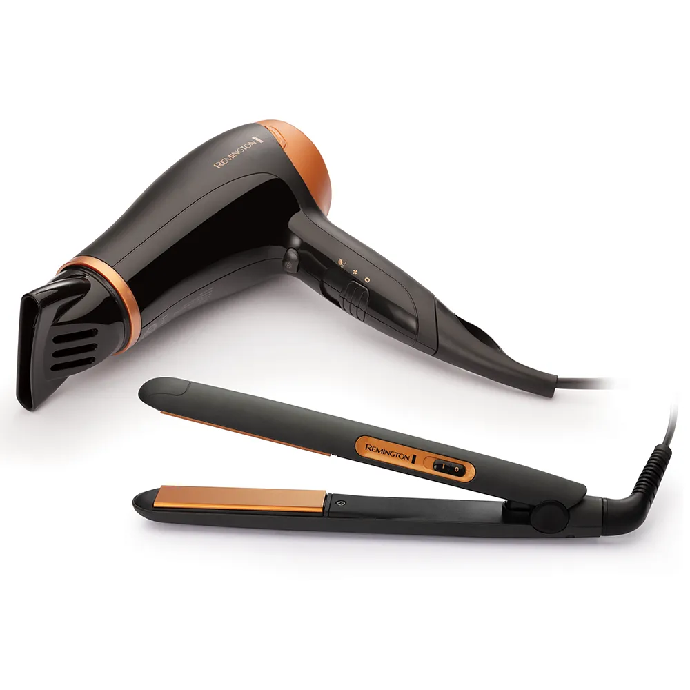Set fen za kosu 1650-2000W i presa za kosu do 215st.C Remington
