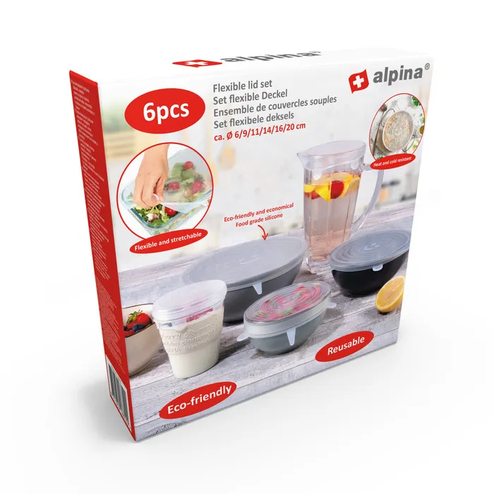 Set fleksibilnih silikonskih poklopaca 6/1 Alpina