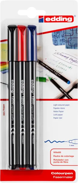 Set flomastera 1mm E-1200/3 3/1