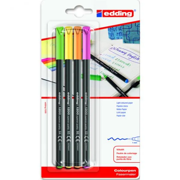 Set flomastera 1mm E-1200/4 4/1 Edding
