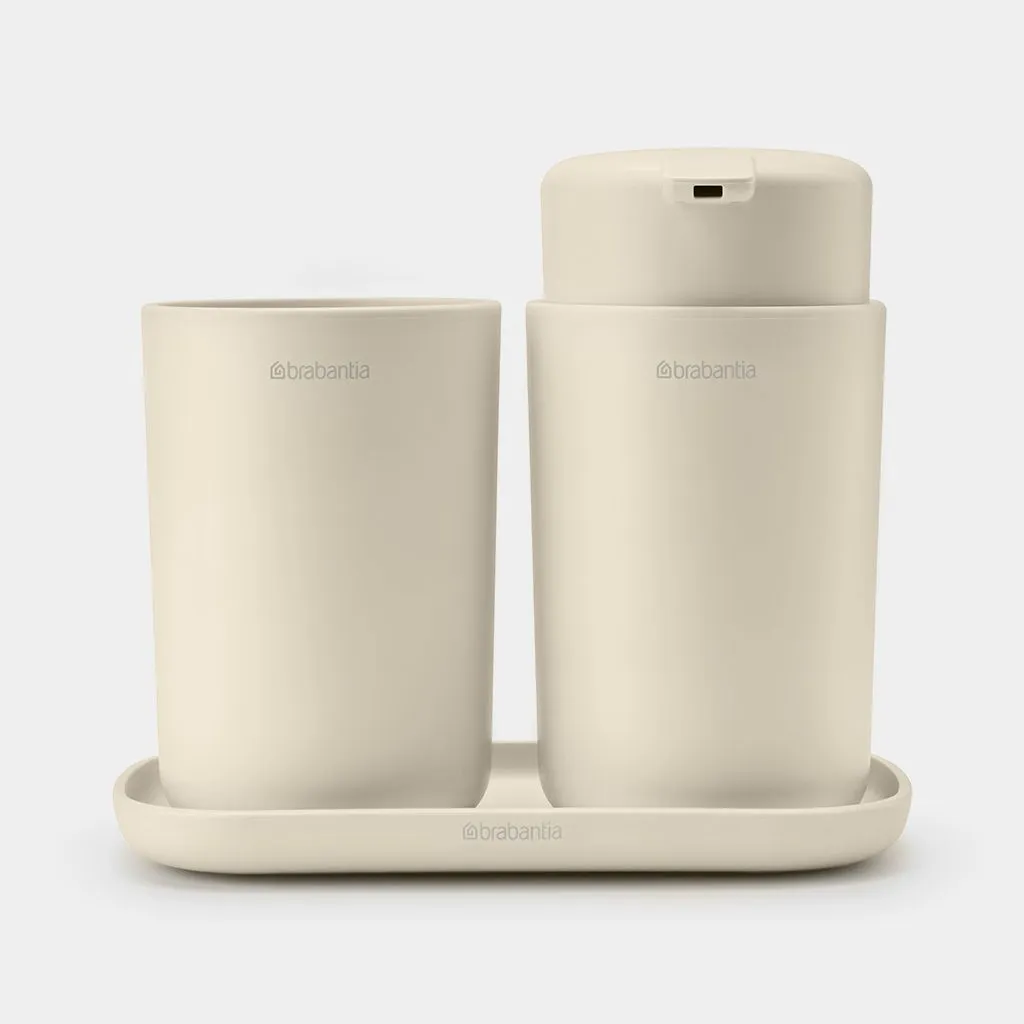 Set galanterije za kupatilo ReNew 3/1 krem Brabantia