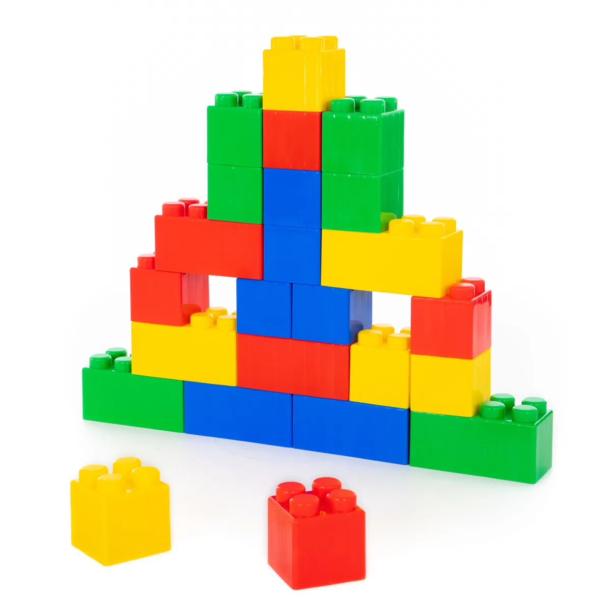 Set kockica za slaganje XXL 24/1 plave/žute/zelene Polesie
