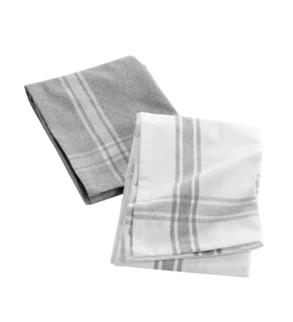 Set kuh. krpa 50x70cm 2/1 sivo-bele D. d Interieur