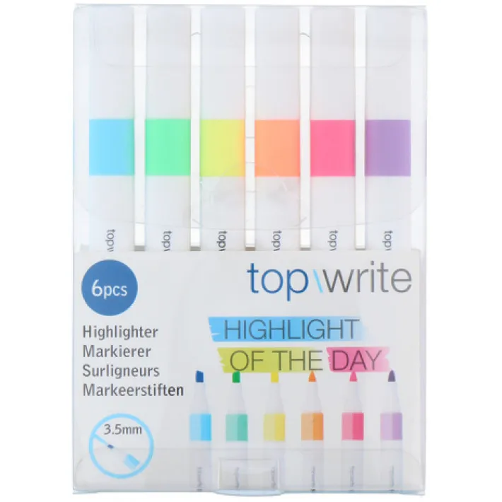 Set markera 6/1 sort Topwrite