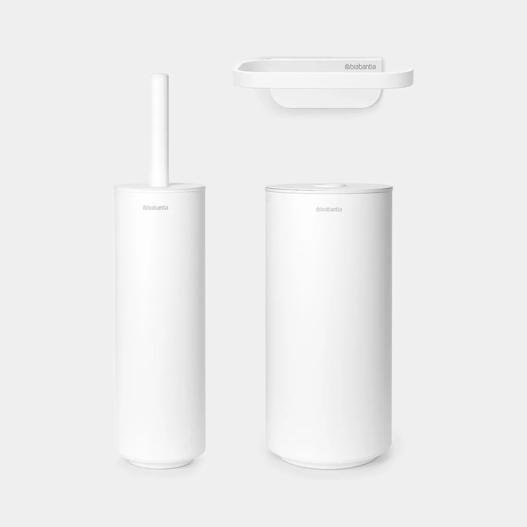 Set MindSet: WC četka sa držačem+2 drž. za toalet papir 3/1 beli Brabantia