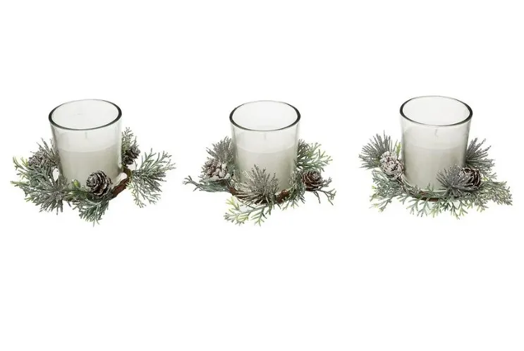 Set mirisnih sveća 180g u staklenoj čaši 3/1 F.Lights and Christmas