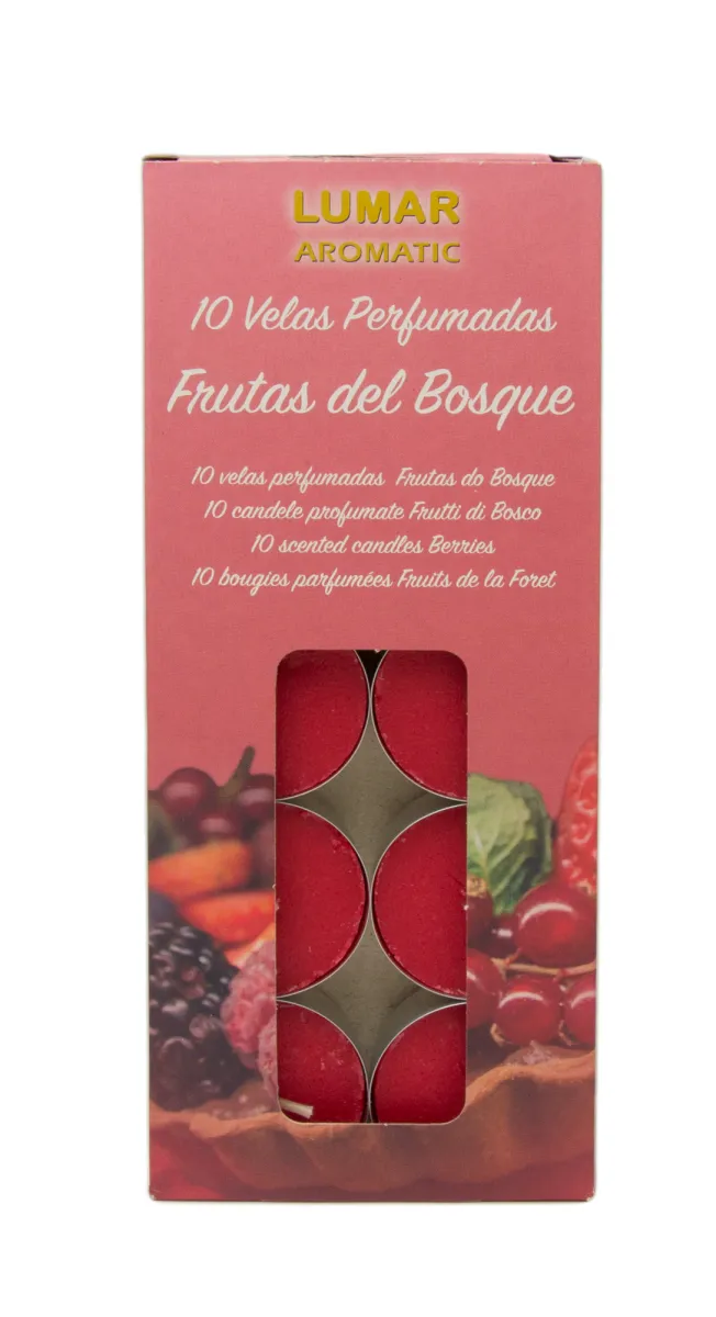 Set mirisnih sveća - bobičasto voće 10/1 crvene Lumar aromatic