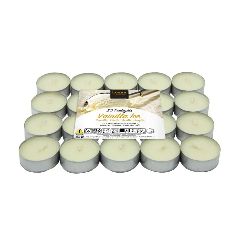 Set mirisnih sveća Vanilla 20/1 mlečno bele 240gr. Velas Lumar