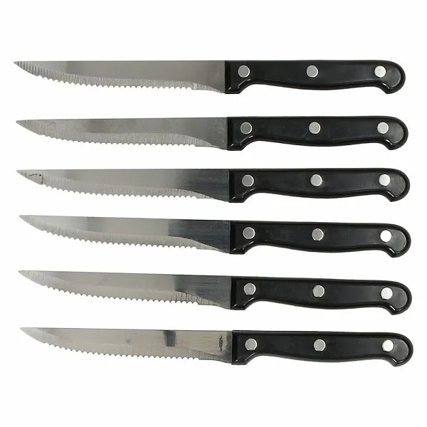 Set noževa Mythos 21cm 6/1 crni Tognana