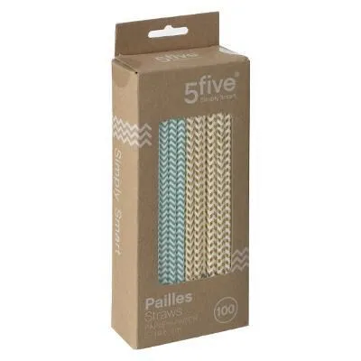 Set papirnih slamčica 100/1sort 5five