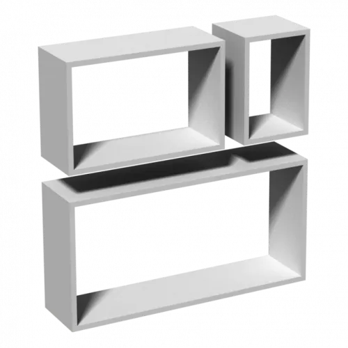 Set polica FRS1-30x60x15/25x38x15/17x25x15cm 3/1 bele Velano