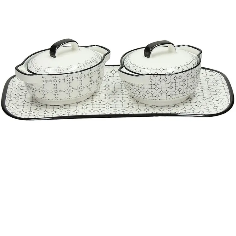 Set posuda sa poklopcem 2/1 Bistro Mixme na tacni 28x16cm Tognana
