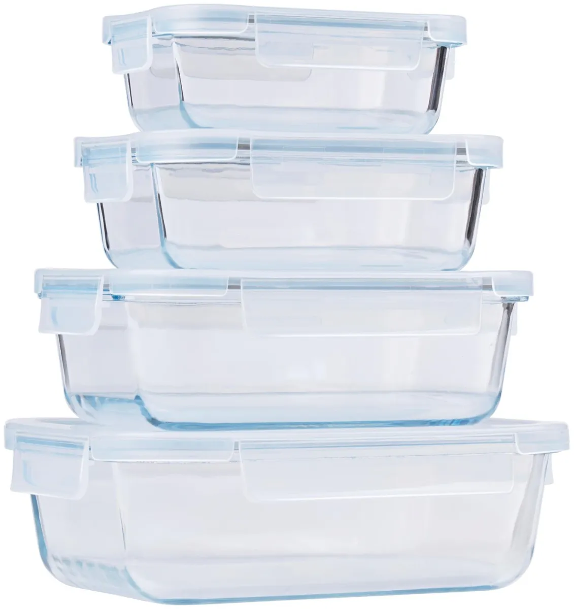Set posuda za odlaganje hrane 4/1 sa poklopcima Alpina