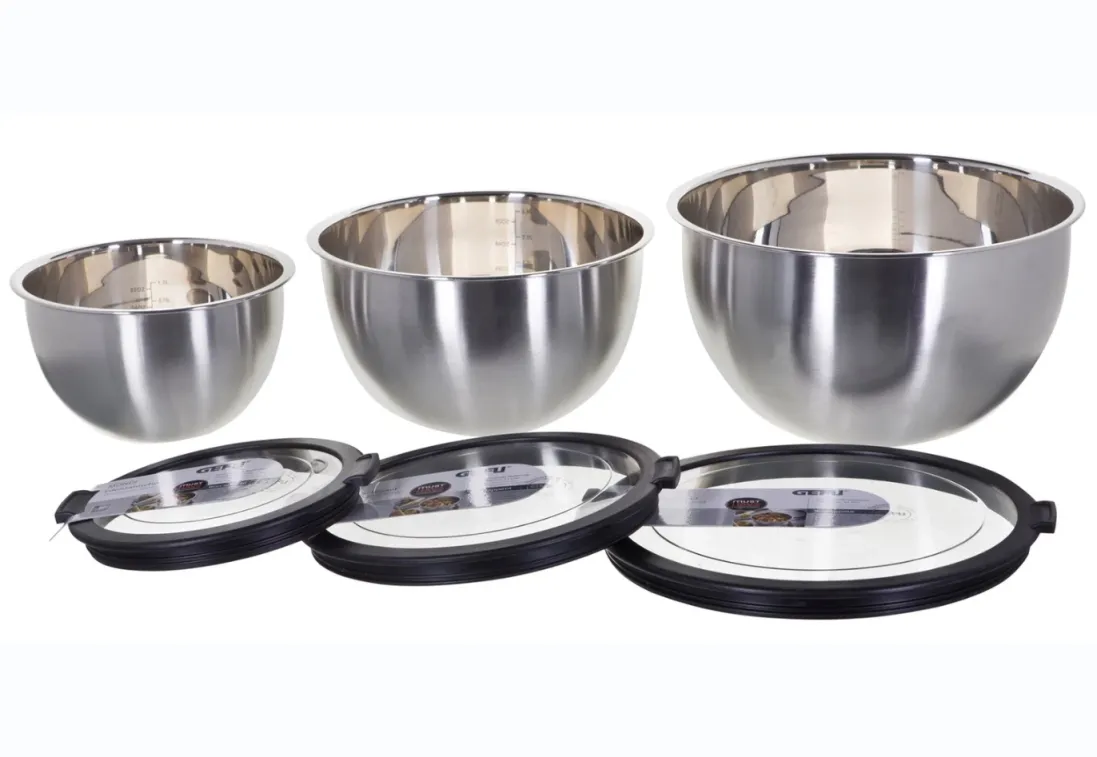 Set posuda za odlaganje hrane Mondi fi 16/20/24cm 3/1 sa poklop. Gefu