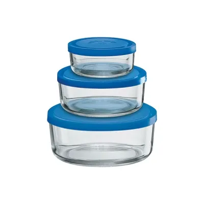 Set posuda za odl.hrane Igloo 11/15/18cm 3/1 sa poklop. Borgonovo