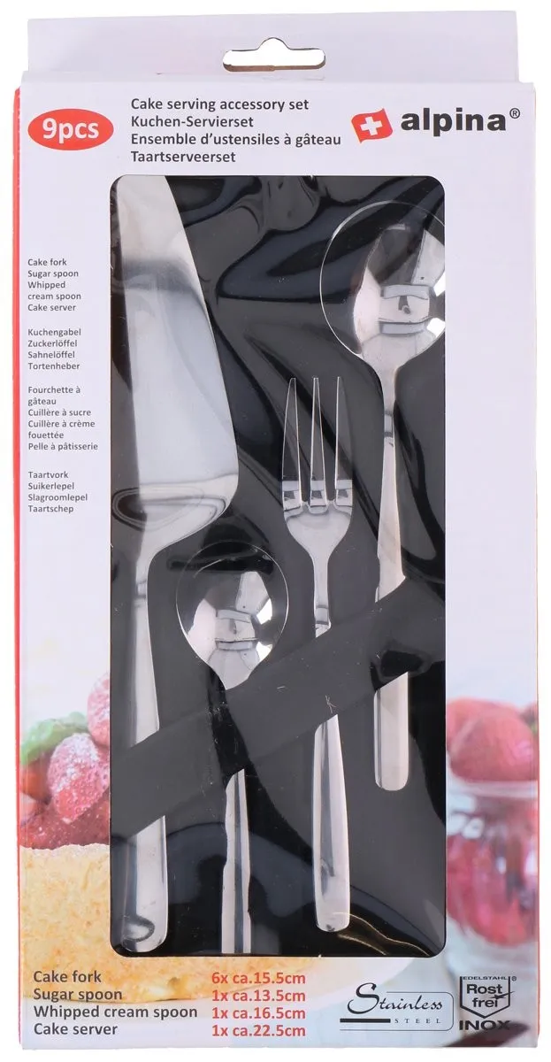 Set pribora za serviranje kolača 9/1 Alpina