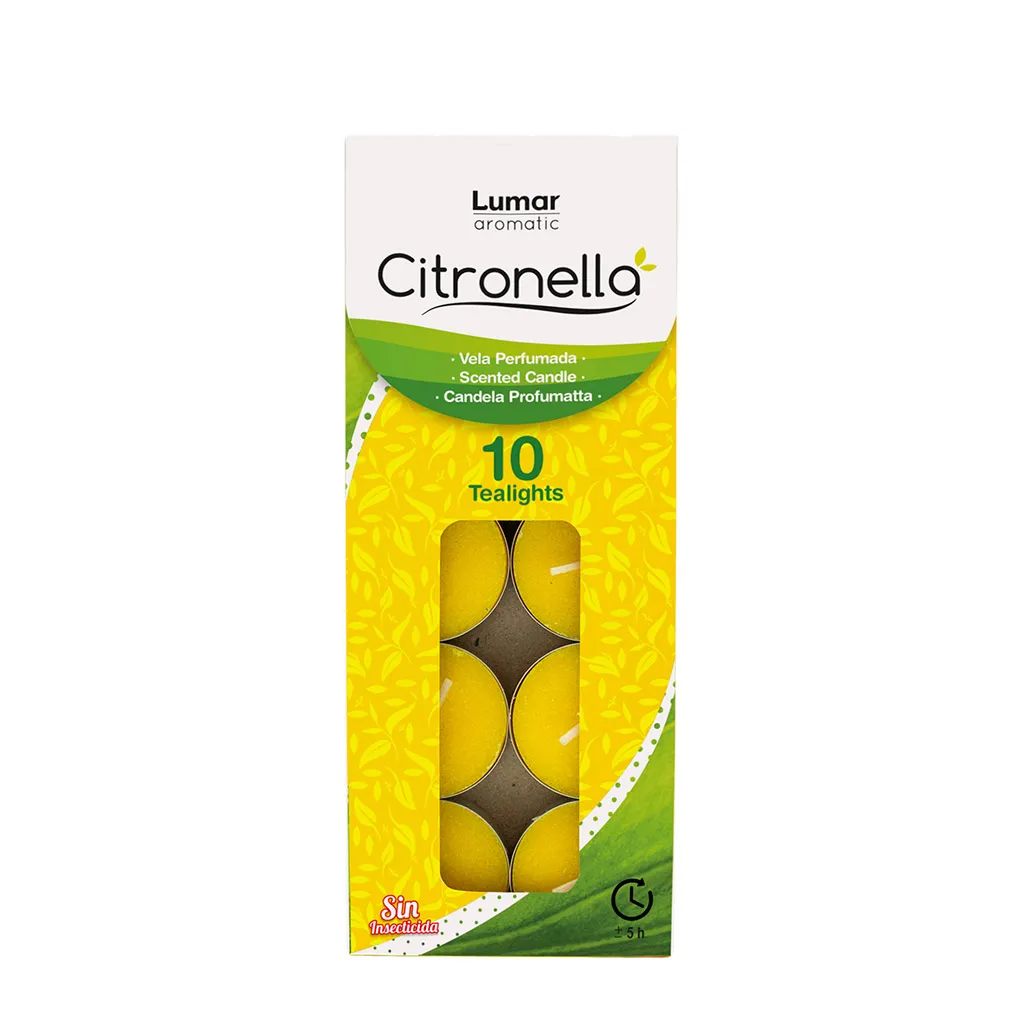 Set sveća Citronella 10/1 Lumar