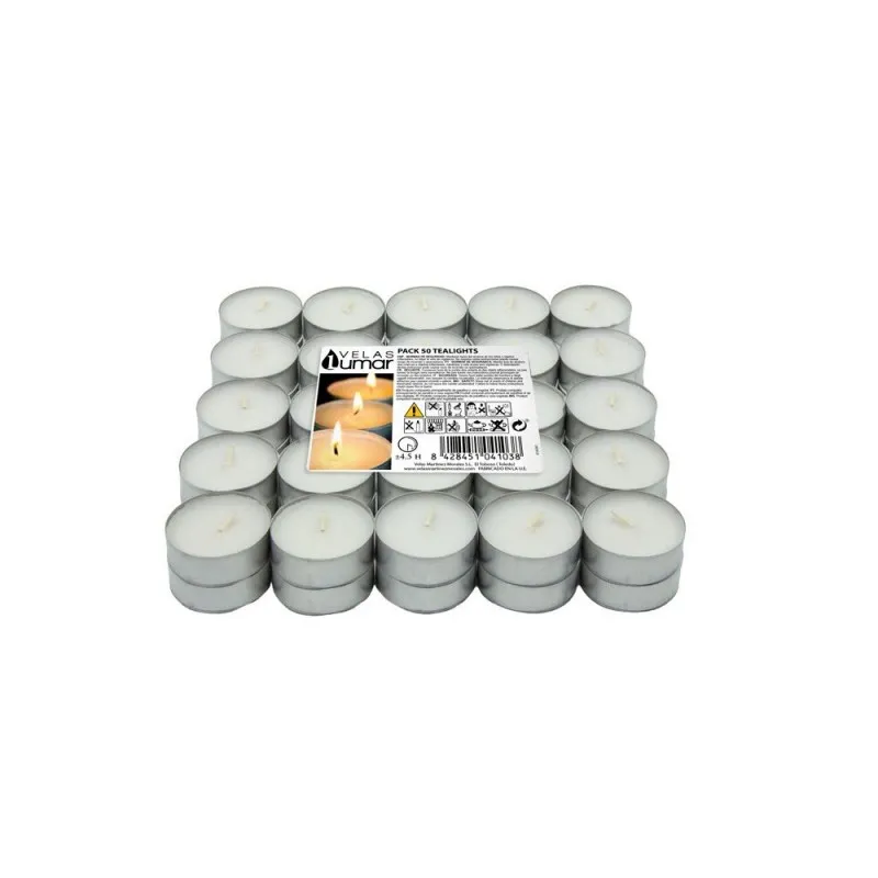 Set sveća Pack 50 Tl 50/1 bele Velas Lumar