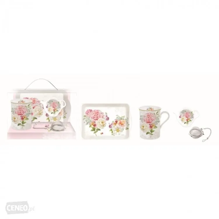 Set za čaj Romantic Lace u poklon pakovanju 4/1