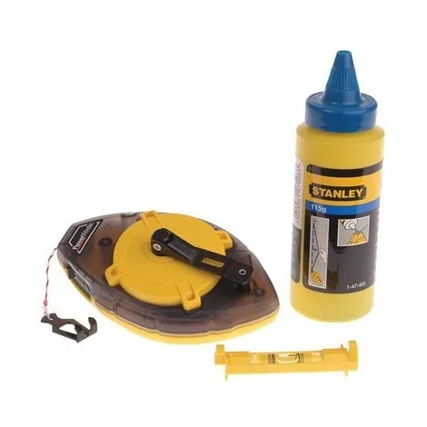 Set za obeležavanje: konac 30m+plava boja 115g+libela Stanley