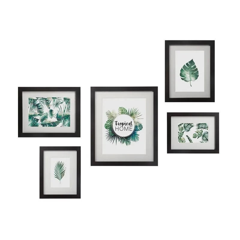 Set zidnih ramova za slike 5/1 crni Atmosphera Createur Dinterieur