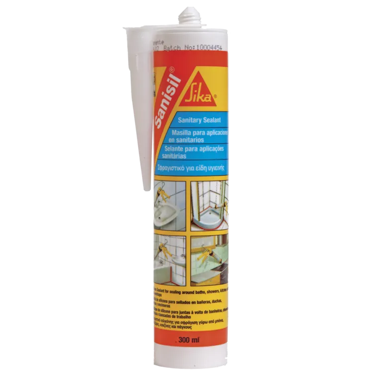 Silikon sanitarni Sanisil beli 300ml Sika