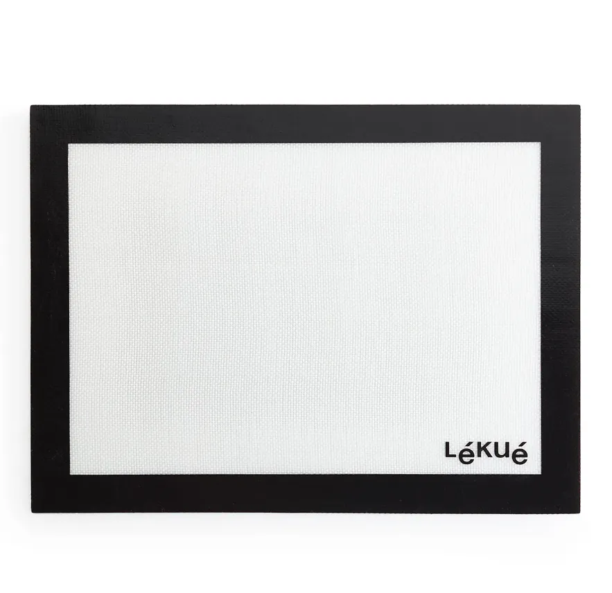 Silikonska podloga za pečenje 60x40cm bela/crna Lekue