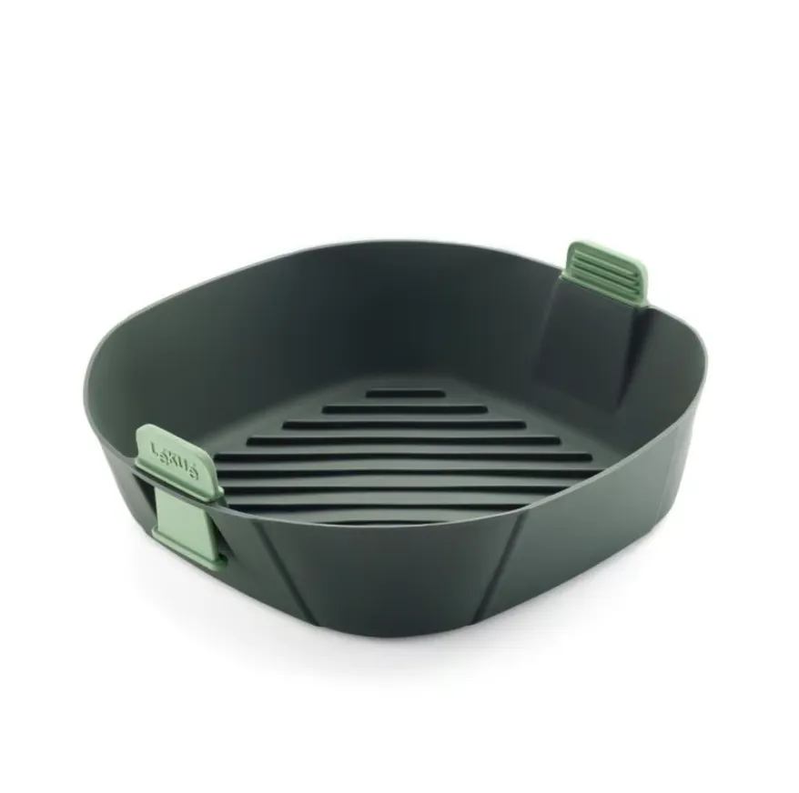 Silikonski kalup XL 25x25x8.5cm za fritezu na vruć vazduh sivi Lekue