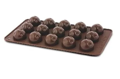 Silikonski kalup za 15 čokoladica Easy Dolce braon Ghidini