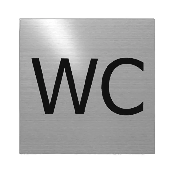 Simbol za WC 7.5x7.5cm sat. inoks Fimet