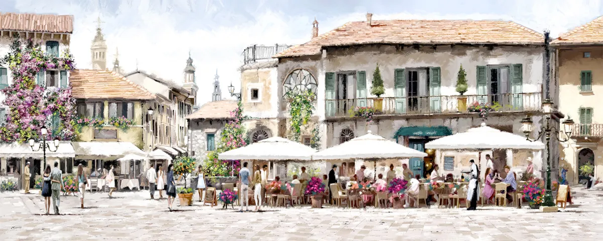 Slika za zid Canvas Summer ST488 Restaurant 60x150cm Styler