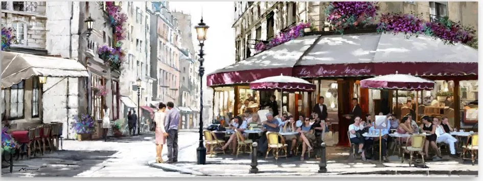 Slika za zid Canvas Summer ST489 Cafe 60x150cm Styler