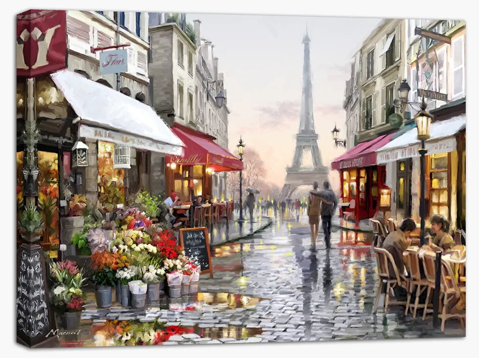 Slika za zid Canvas Watercolor ST242 Paris1 60x80cm Styler