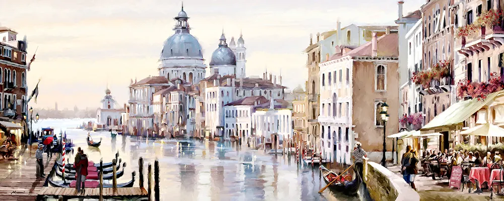Slika za zid Canvas Watercolor4 ST411 Venezia 60x150cm Styler