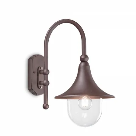 Spoljna zidna lampa Cima AP1 E27 1x60W braon Ideal Lux