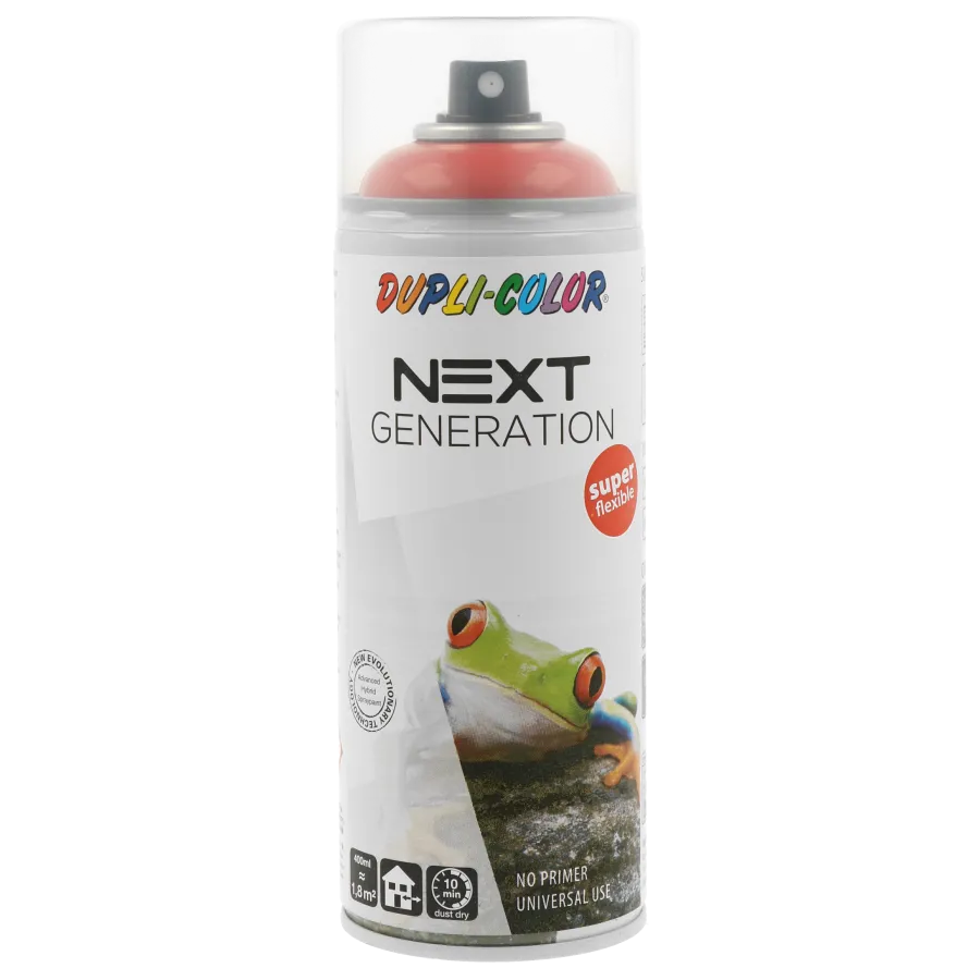 Sprej boja NEXT 400ml RAL 2002 crvena pomorandža sjaj. Dupli Color