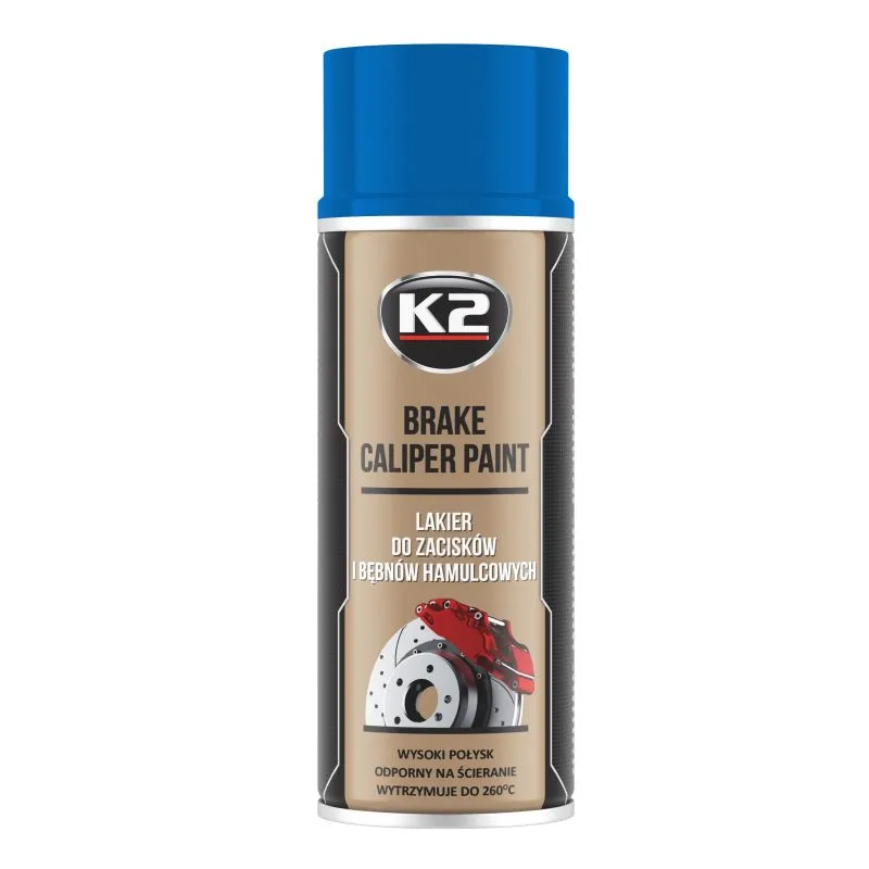 Sprej boja za kočione čeljusti automobila 400ml plava K2