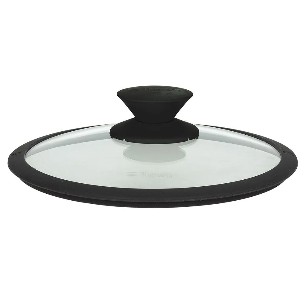 Stakl. poklop. za šerpu Grancucina fi 24cm sa silik.obodom Tognana