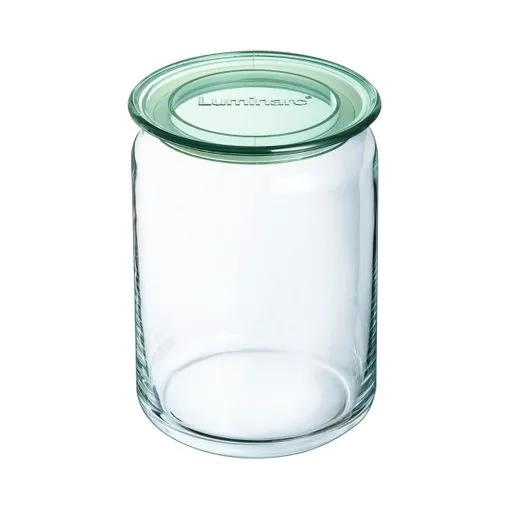 Staklena posuda Pure 1000ml fi 10x15cm sa pokl. transp./zelena Luminarc