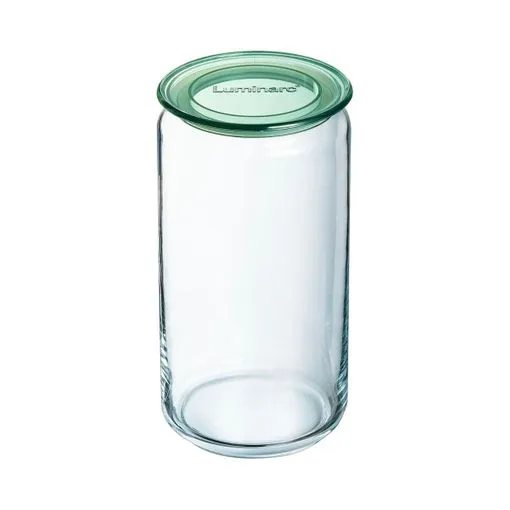 Staklena posuda Pure 1500ml fi 10x20cm sa pokl. transp./zelena Luminarc