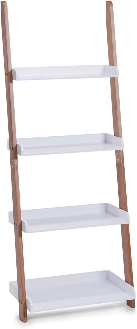 Stalaža sa 4 police 55x30x145 bela/boja drveta Zeller