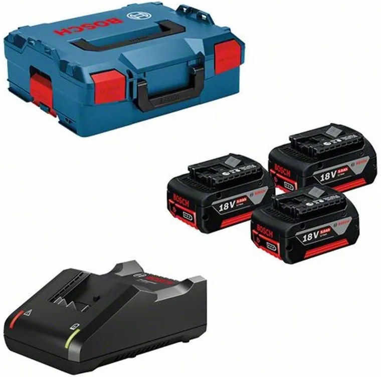 Starter-set bat.3xGBA 18V 5.0 Ah+punj.GAL18V-40+L-boxx Bosch