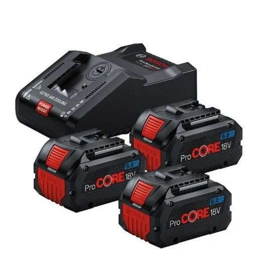 Starter-Set baterija 3xProCORE18V 8.0Ah+GAL18V-160 C Bosch