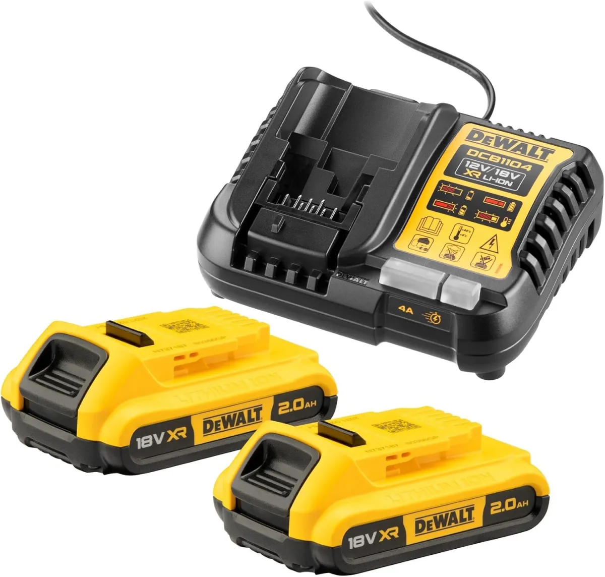 Starter-Set baterija18V HR 2x2.0 Ah + punjač DeWalt