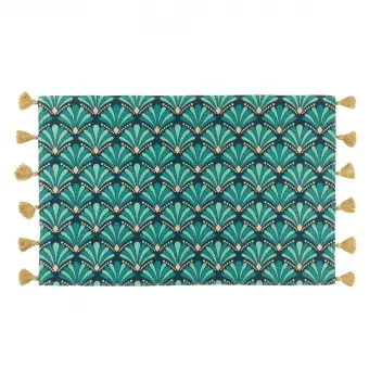 Staza 50x80cm plava/boja zlata sa resama Douceur d Interieur