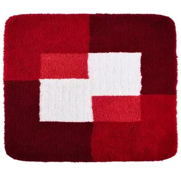 Staza za kupatilo Coins 55x50cm crvena