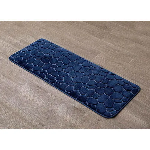 Staza za kupatilo Pebble 45x120cm plava Tendance