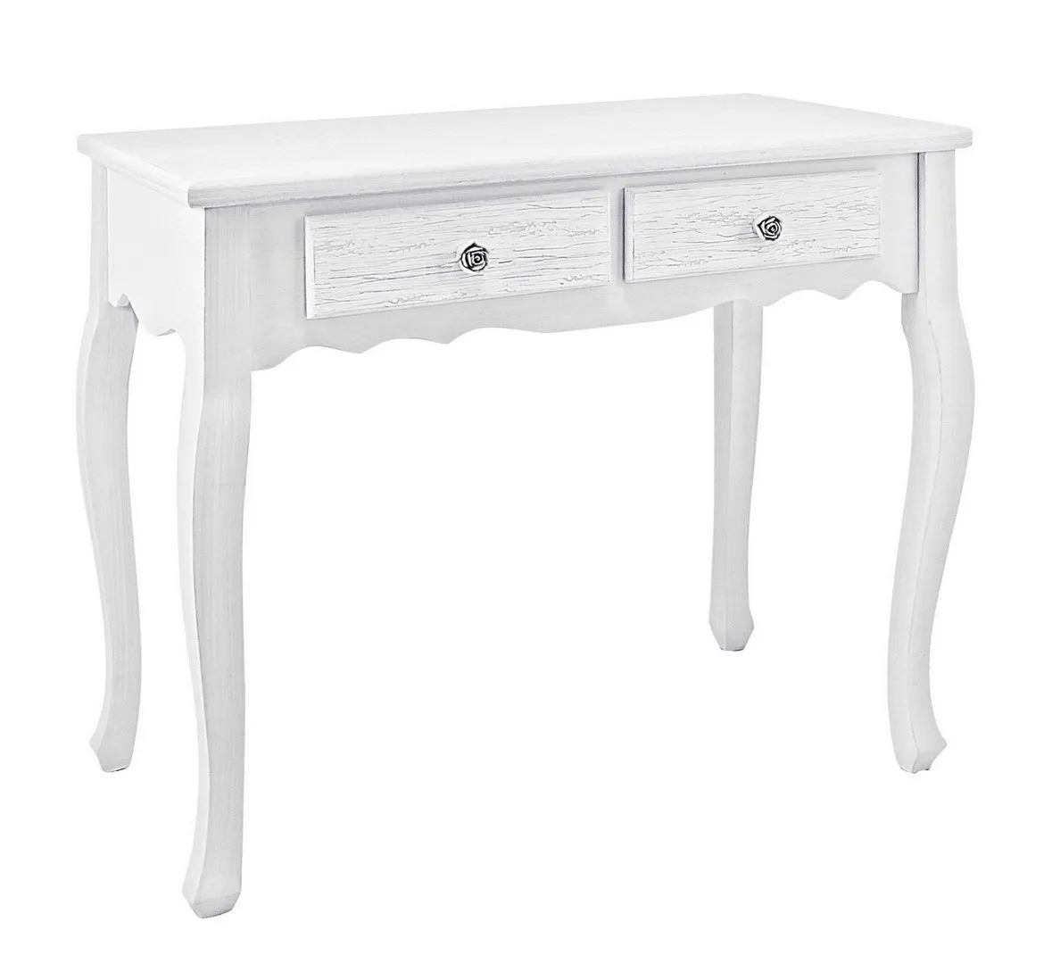 Stočić Blanc 80x40x75cm sa 2 fioke beli Bizzotto