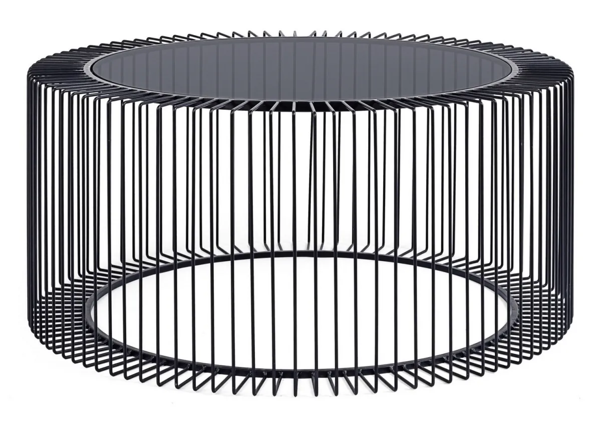 Stočić Kieran fi 80x38cm crni Bizzotto