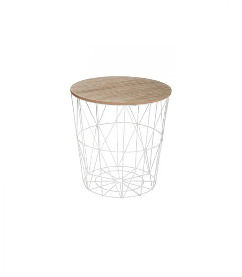 Stočić Kumi 41x39.5cm beli Atmosphera Createur Dinterieur